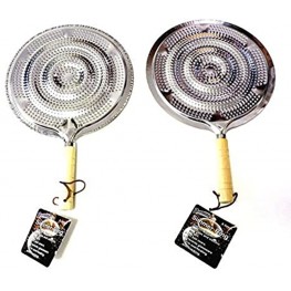 2 Simmer Ring Flame Heat Diffuser with Wooden Handle 2 Pack