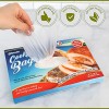 Affordable Plastic Food Bags – 50Pcs Disposable Cooking Bags Ideal for Reheating Defrosting Cooking – Heat Resistant Food-Grade HDPE Material – Ideal for 2 Servings – Healthy and Easy Cooking