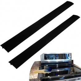 Evelots Stove Counter Gap Filler-Spill Crump Guard-Heat Resistant-21 Inch-Set 2