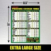 Instant Pot Magnetic Cheat Sheet Extra Large Easy to Read 8.5” x 11” Pressure Cooker Kitchen Accessory Instapot Cooking Times Quick Reference Guide Fridge Magnet Cook Healthy & Tasty Meals Fast