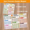 Instant Pot Magnetic Cheat Sheet Pressure Cooker Magnet Air Fryer Accessories Cooking Times Food Chart for Refrigerator
