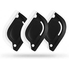 Kitchen Pot and Pan Dish Scraper Nylon and Silicone Scraper,Cleaning Tool for Kitchen Accessory,Charcoal and White,3 Pack