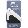 KOHLER Kitchen Pot and Pan Dish Scraper Silicone and Nylon Heat Resistant White and Charcoal