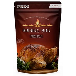 Large Turkey Brine Bags Heavy Duty for Turkey or Ham XL 2 pack with Cooking Twine