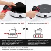 Lazy K Induction Cooktop Mat Silicone Fiberglass Magnetic Cooktop Scratch Protector for Induction Stove Non slip Pads to Prevent Pots from Sliding during Cooking 9.4 inches