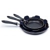MISHKA Home Pot & Pan Protectors for Stacking – P1-BLACK – Felt Cookware Protectors & Pot Separators for Stacking Pans Pots Glass Bowls & Bakeware – Attractively Gift Boxed Set of 8 in 7 Sizes