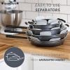 Pan and Pot Protectors Set of 6 Gray 16 in. diameter. Perfect for Non Stick Pans To Avoid Scratching
