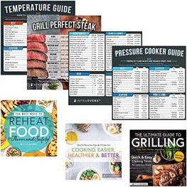 Pressure Cook Times Cheat Sheet Magnet Chart Compatible with Emeril Lagasse Instant Pot Ninja Foodi Crockpot +More | Electric Slow Cooker Temperature Guide Accessories for Quick and Easy Reference