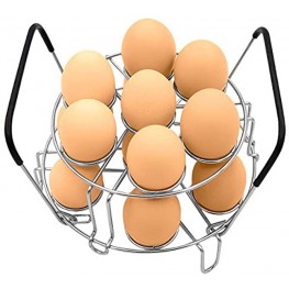 Stackable Egg Steamer Rack BiaoGan Egg Cooking Rack with Heat Resistant Silicone Handles Compatible for Instant Pot Accessories 6,8 Quart 14 Eggs Multipurpose Steaming Holder