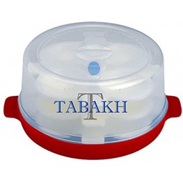 Tabakh Prime 3-Rack Microwave Idly Maker Makes 12 Idlis Color may vary