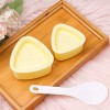 Triangle Onigiri Mold 2 PCS Beige Triangle Sushi Mold,Rice Ball Mold Maker Mold for Home DIY Japanese Boxed Meal or Children Bento