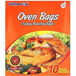 Turkey Oven Bags Large Roast Cooking Chicken Ham Turkey Size Cooking Roast Chicken Bag Chicken Ham Seafood Vegetable 10 Bags 21.6 x 23.6 inches