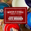 Merten and Storck German Enameled Iron 1873 Galaxy Grey Braiser 4QT