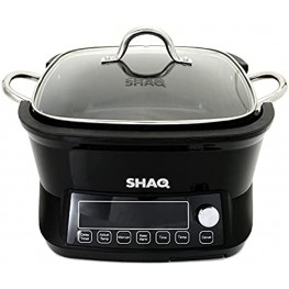 SHAQ 18-in-1 Smart IQ Induction Cooking Station with Pan & Lid Black