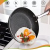 8 Inch Nonstick Frying Pan Non Stick Skillet with Stainless Steel Handle Omelet Chef’s Pan with Granite Coating-PFOA Free Oven & Dishwasher Safe