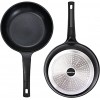 BinGoTool Nonstick Frying Pan 11 Inch Black Pan Nonstick PFOA-Free Aluminum Frying Pan Suitable for Ceramic Gas Electric Halogen Induction