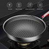 Chef's Classic Stainless Steel Non-stick Frying Pan Professional Cooking Pan Non-stick Frying Pan 11x1.5 inches