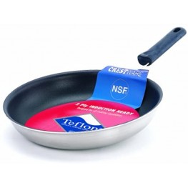 Crestware 7-1 2-Inch Coated Induction Efficient Fry Pan Medium Silver
