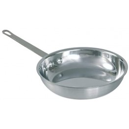 Crestware B00857V3FQ 12.625-Inch Heavy Weight Polished Aluminum Natural Fry Pan Extra Large Silver
