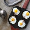 Mommy’s Pot Egg Pan Triple Pre-seasoned with organic flaxseed oil cast iron pan eco friendly