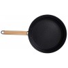 Wood handle glass cover environmental protection coating non-stick pan 2.1 Quart Frying pan for cooking