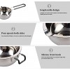 2Pack Stainless Steel Double Boiler Pot with Heat Resistant Handle for Melting Chocolate Butter Cheese Soap Wax and Candy 18 8 Stainless Steel Melting Pot 450ml and 1600ml