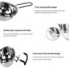 700ML Stainless Steel Double Boiler Pot with Heat Resistant Handle for Melting Chocolate Candy and Candle Making Large Capacity