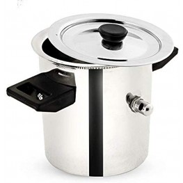 IndiaBigShop Premier Stainless Steel Cookware Milk Boiler 34-Ounce Capacity Silver