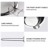 Stainless Steel Chocolate Melting Pot Premium Quality Double Boiler Melting Pot Candle Making Kit for Melting Chocolate Candy and Candle Making with Capacity of 480ML