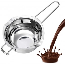 Stainless Steel Chocolate Melting Pot Premium Quality Double Boiler Melting Pot Candle Making Kit for Melting Chocolate Candy and Candle Making with Capacity of 480ML