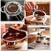 Stainless Steel Double Boiler Pot Small with Heat Resistant Handle for Chocolate Melting Pot Candy and Candle Making600ml