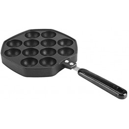 12 Grids Takoyaki Grill Pan Octopus Ball Aluminum Baking Plate with Non-Stick Coating for Home Kitchen Cooking Tool