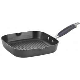 Anolon Advanced Hard Anodized Nonstick Square Griddle Pan Grill with Pour Spout 11 Inch Gray