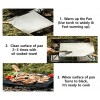 Bellocina cooking cast iron pan Wooden grip 18-Inch 3T iron pan for BBQ Camping cast iron pan
