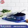 Blue Diamond Cookware Toxin Free Ceramic Metal Utensil Dishwasher Saute Pan with Lid 5QT