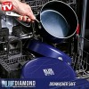 Blue Diamond Cookware Toxin Free Ceramic Metal Utensil Dishwasher Saute Pan with Lid 5QT