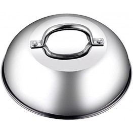 Cook N Home 9.5-Inch Stainless Steel Grill Cooking Steaming Dome Lid 24cm