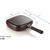 Happycall Titanium Nonstick Double Pan Less smell Patented silicone Seal