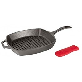 Lodge Manufacturing Company Lodge Cast Iron 10.5-inch Square Grill Pan Black