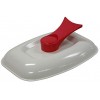 Microhearth Grill Pan for Microwave Cooking Red