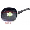 Non Stick Grill Pan Square Aluminum Grill pan Non Stick Cookware Gas Stove Compatible Only