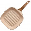 WaxonWare 11 Inch Non Stick Deep Square Grill Pan & Griddle With Marbellous A 100% PFOA Free Coating Made In Germany- For Steak BBQ Chicken Fish Meat