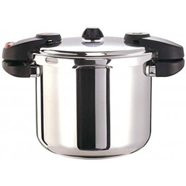 Buffalo QCP408 8-Quart Stainless Steel Pressure Cooker [Classic series]