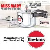 Hawkins Miss Mary Aluminium Pressure Cooker 3 Litres Silver