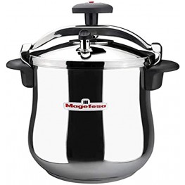 MAGEFESA Star Quick Easy To Use Pressure Cooker 18 10 Stainless Steel Suitable for induction. Thermodiffusion bottom 3 Security Systems 10 QUART