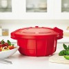 SilverStone 51388 Microwave BPA Free Microwave Pressure Cooker 3.4 Quart Red