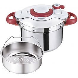 T-FAL Pressure Cooker ClipsoMinut Easy 6.0L Ruby Red P4620769【Japan Domestic Genuine Products】 【Ships from Japan】