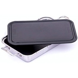Char-Broil 3526981P04 Grill Plus Roasting Pan & Cutting Board Silver