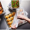 PanSaver Eco Oven-Safe Pan Liner Clear Disposable Liner Bags Bun Sheet Pan Liners 100 Liners