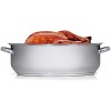 Precise-Heat Multi-Use Baking and Roasting Pan with Easy Lift Wire Rack Stainless Steel
